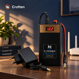 N POWER WiFi Router Power Bank 12V Mini UPS – 5–8 Hours Backup with Free Charger